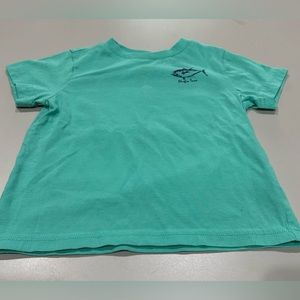 J. Khaki Short Sleeve Green/Blue  Bluefish TunaT shirt Size 2T